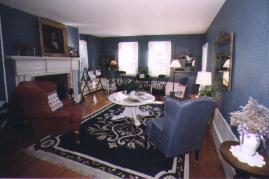 Lobby of the Inn at Duck Creeke, Wellfleet Bed and Breakfast New England Inn, overlooks Main Street to Duck Creek and the Bay